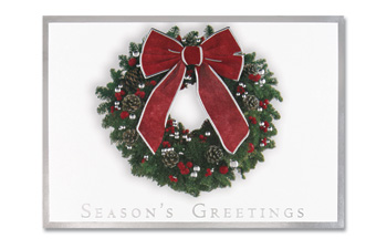 Festive Wreath Holiday Card
