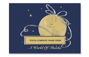 Worldly Thanks Holiday Card